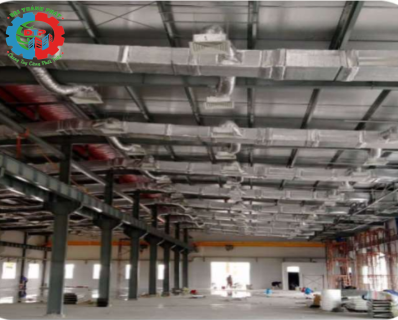 Hệ thống ống thông gió cho Nhà máy/Ventilation duct system for Factory